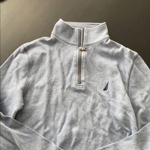 LIKE NEW Nautica Blue Quarter Zip Sweater